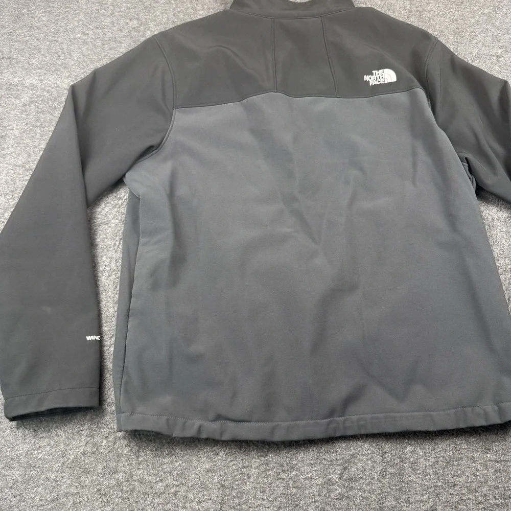 The North Face Jacket Mens XL‎ Black WindWall Softshell Full Zip Hiking Outdoors